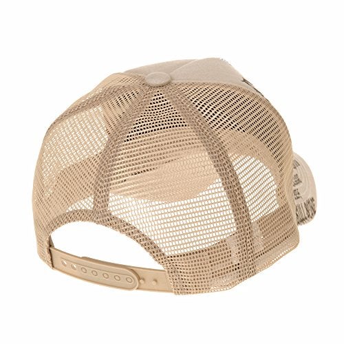 WITHMOONS Meshed Baseball Cap Skull Rhinestones Trucker Hat KR1751 (Beige) - Image 3