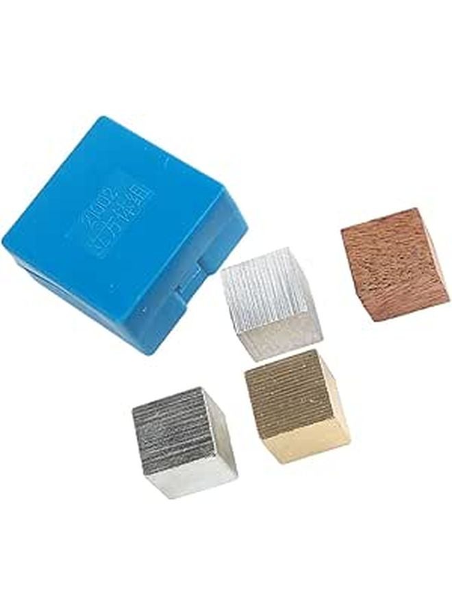 Density Blocks Set for Science Experiments Iron Aluminum Wood Physics Teaching Tools - Image 1