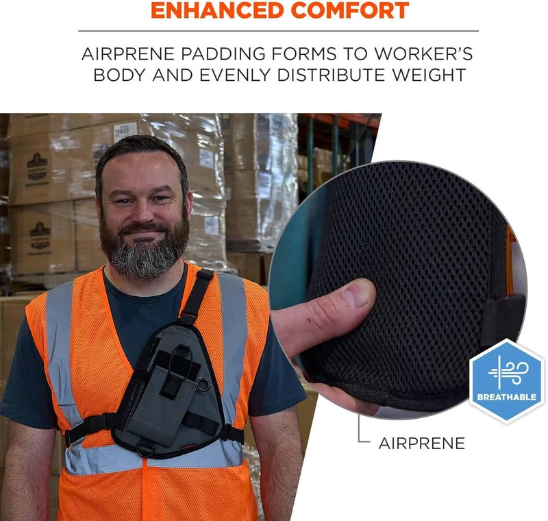 Ergodyne Squids 3145 Barcode Scanner Cross Body Chest Holster for Mobile Computers - Image 3