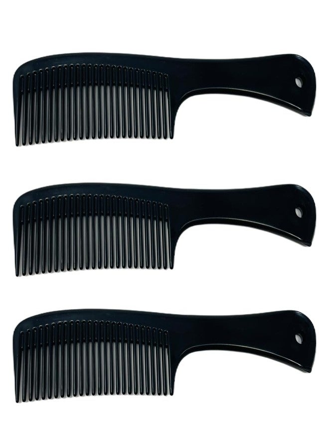 G.B.S Large Tooth Detangling Comb - 8.5” Long, Durable Thick Plastic Hair Comb for Wet or Dry Hair, Smooth Rounded Teeth for Gentle Scalp Care, Perfect for Men & Women (3 Pack) - Image 1