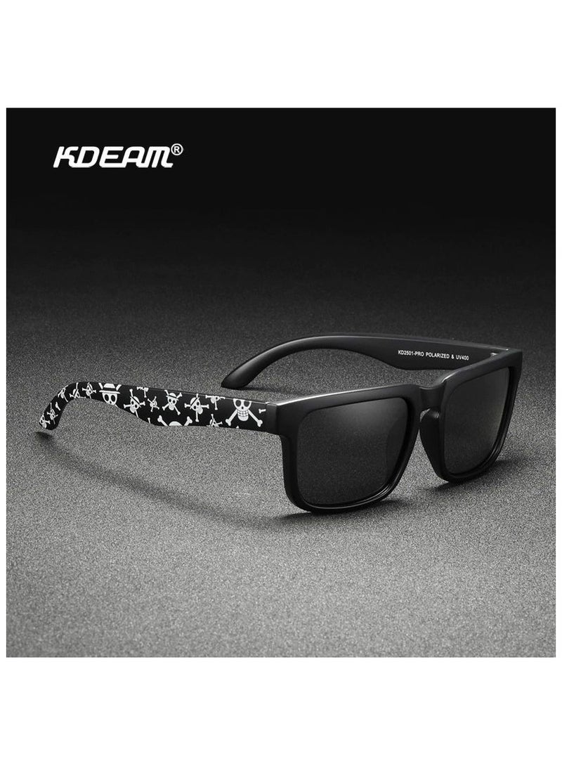 kdeam Trendy and cool outdoor sports sunglasses, polarized sunglasses, colorful true film UV-resistant sunglasses - Image 2