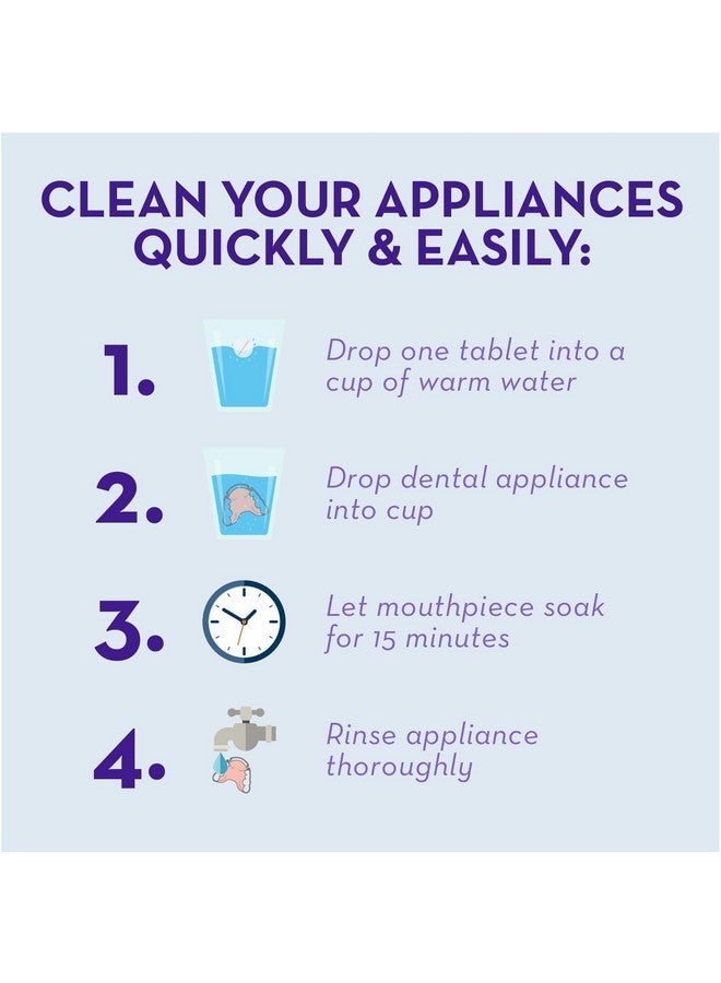 Retainer Brite - Retainer Cleaner Tablets for Invisalign, Mouth Guard Cleaner, Night Guard Cleaner and More. Cleaning Tablets for Ultrasonic Cleaners. 120 Tablets - 4 Month Supply. Made in USA - Image 2