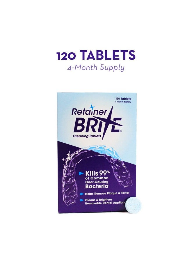 Retainer Brite - Retainer Cleaner Tablets for Invisalign, Mouth Guard Cleaner, Night Guard Cleaner and More. Cleaning Tablets for Ultrasonic Cleaners. 120 Tablets - 4 Month Supply. Made in USA - Image 5