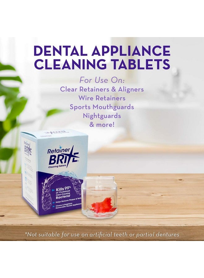 Retainer Brite - Retainer Cleaner Tablets for Invisalign, Mouth Guard Cleaner, Night Guard Cleaner and More. Cleaning Tablets for Ultrasonic Cleaners. 120 Tablets - 4 Month Supply. Made in USA - Image 3