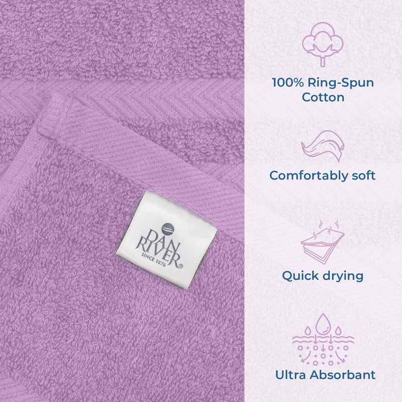 DAN RIVER 2 Pack Luxury Bath Sheets 35x70, 600 GSM, Soft & Quick Dry 100% Ring Spun Cotton Towels Ideal for Hotels, Spas, Gyms & Salons Extra Large, Lavender - Image 3