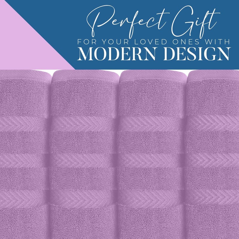 DAN RIVER 2 Pack Luxury Bath Sheets 35x70, 600 GSM, Soft & Quick Dry 100% Ring Spun Cotton Towels Ideal for Hotels, Spas, Gyms & Salons Extra Large, Lavender - Image 4
