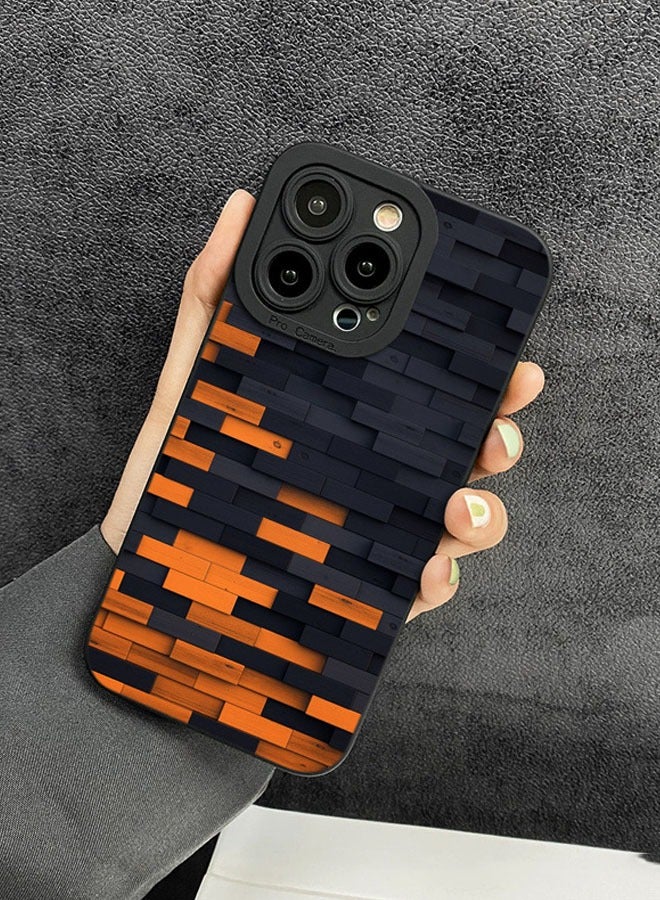 KASTWAVE iPhone 14 Pro Case (6.1 inch) Silicone Stripe Case Cover, Liquid Gel Soft Ultra Slim Shockproof Back Cover Full Body Protection, Easy To Disassemble - Image 2