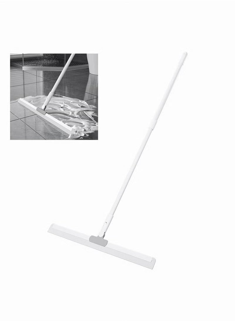 Rubber Squeegee Broom for Floor,Silicone Pet Hair Remover,Long Handle Window Squeegee,Magic Broom for Indoor Cleaning,Cleans glass, hair, fine dust, liquids, suitable for Smooth Floors, Rugs, Windo 35cm - Image 2