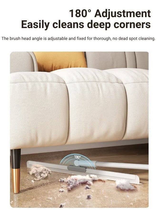 Rubber Squeegee Broom for Floor,Silicone Pet Hair Remover,Long Handle Window Squeegee,Magic Broom for Indoor Cleaning,Cleans glass, hair, fine dust, liquids, suitable for Smooth Floors, Rugs, Windo 35cm - Image 4