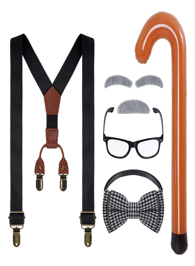 mifengda Kids Old Man Costume (Black) - Image 1