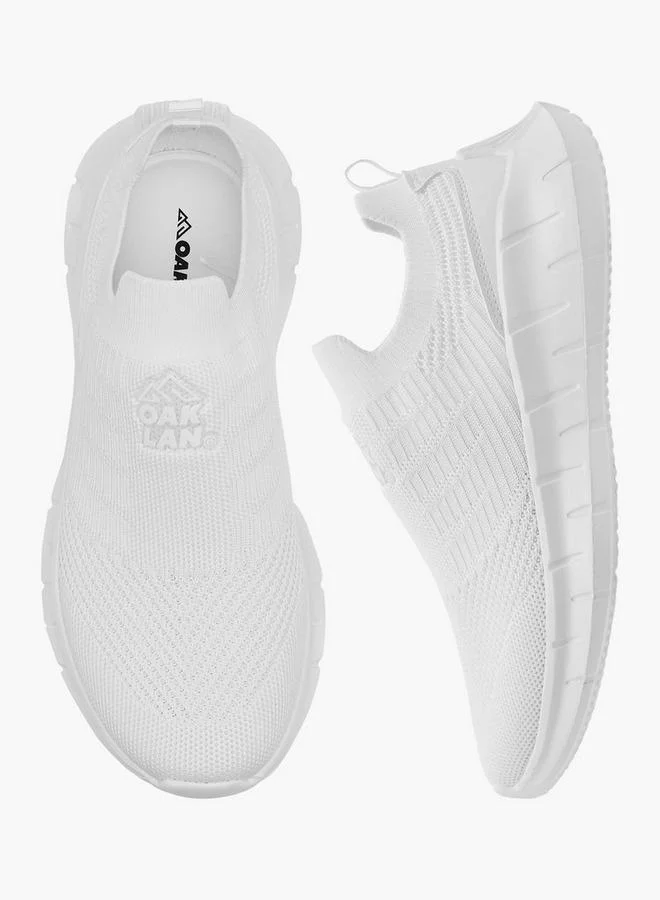 Oaklan by Shoexpress WHITE Women's Logo Print Slip-On Sports Shoes for Women | Best Price UAE