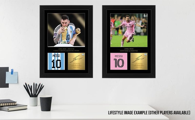 Win FC Darwin Nunez A4 Framed Photo Display - Reproduced Digital Signature - Gift For Liverpool Fans - Image 3