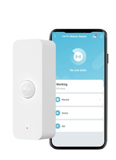 UanTii Smart PIR Motion Sensor Wifi Movement Detector Alarm, Tuya Smart Life APP Wireless Home Security System Works with Alexa and Google Home  - Image 1