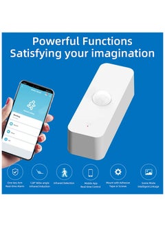 UanTii Smart PIR Motion Sensor Wifi Movement Detector Alarm, Tuya Smart Life APP Wireless Home Security System Works with Alexa and Google Home  - Image 4