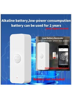 UanTii Smart PIR Motion Sensor Wifi Movement Detector Alarm, Tuya Smart Life APP Wireless Home Security System Works with Alexa and Google Home  - Image 5
