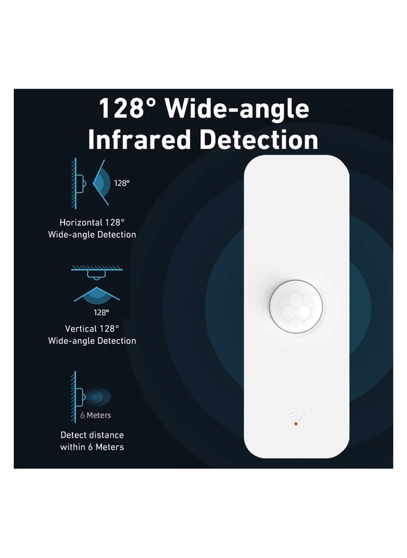 UanTii - Smart PIR Motion Sensor Wifi Movement Detector Alarm, Tuya Smart Life APP Wireless Home Security System Works with Alexa and Google Home - Image 1