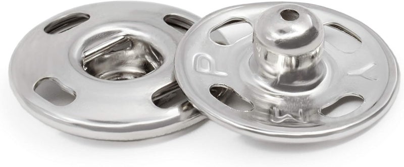 Dritz Sew On Snaps Nickel 48 Sets Fasteners Size 4 48ct - Image 2