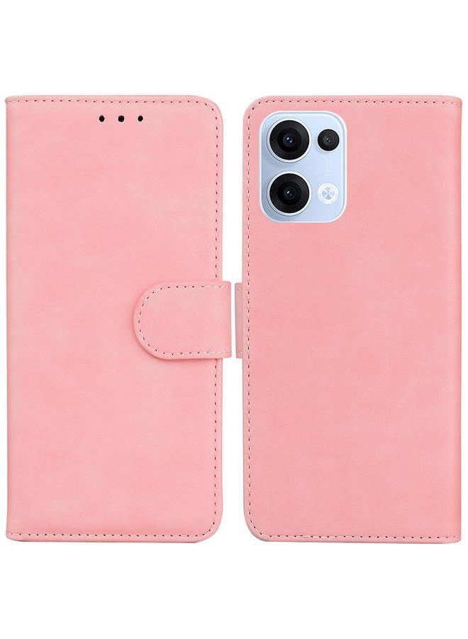 S-TOP Case For OPPO Reno13 Global Skin Feel Pure Color Flip Leather Phone Case - Image 1