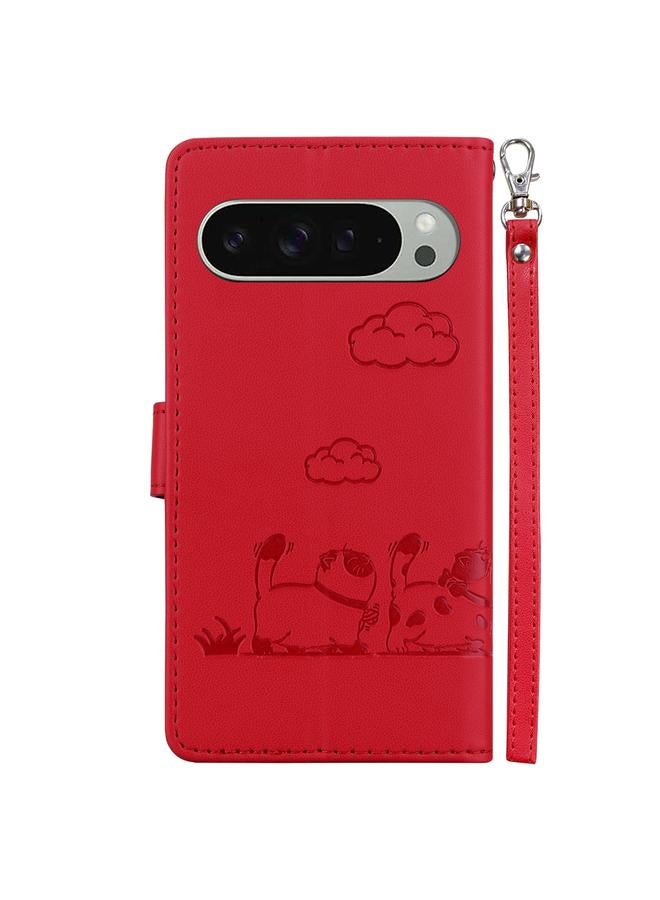 Zaboon Case For Google Pixel 9 / 9 Pro Cute Cats RFID Leather Phone Case - Image 3