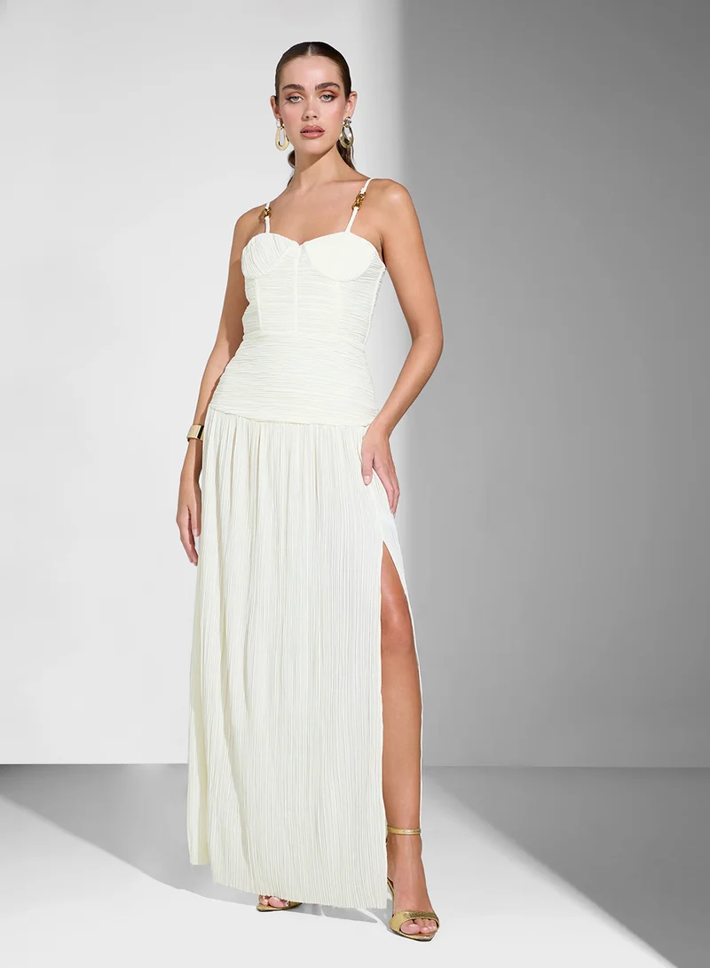 Ginger Boutique Pleated Column Dress