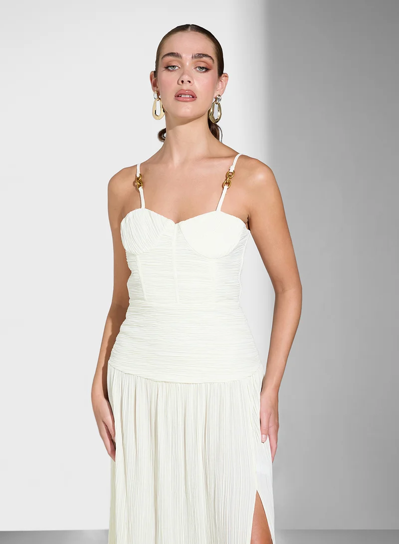 Ginger Boutique Pleated Column Dress
