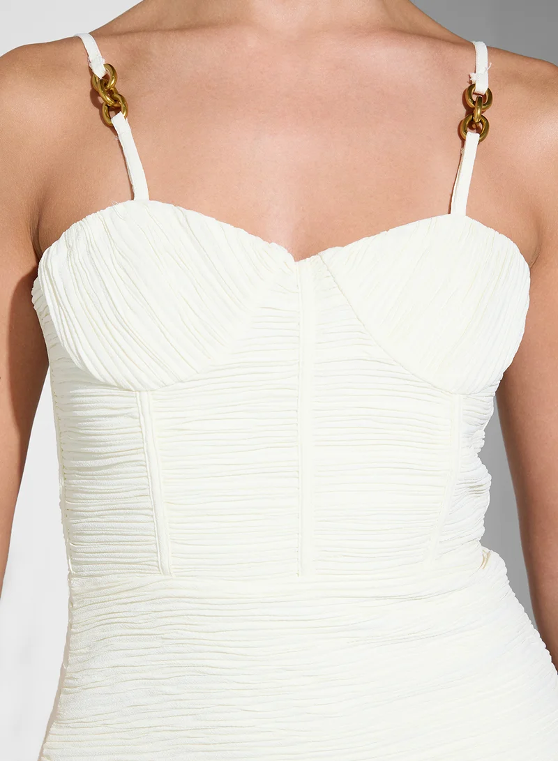 Ginger Boutique Pleated Column Dress