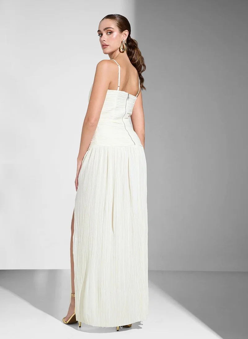 Ginger Boutique Pleated Column Dress