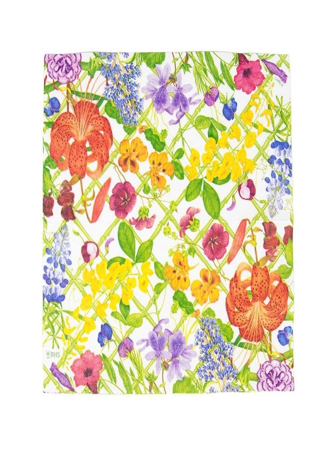 Caspari Floral Trellis Cocktail Napkins - 20 Per Package - Image 4