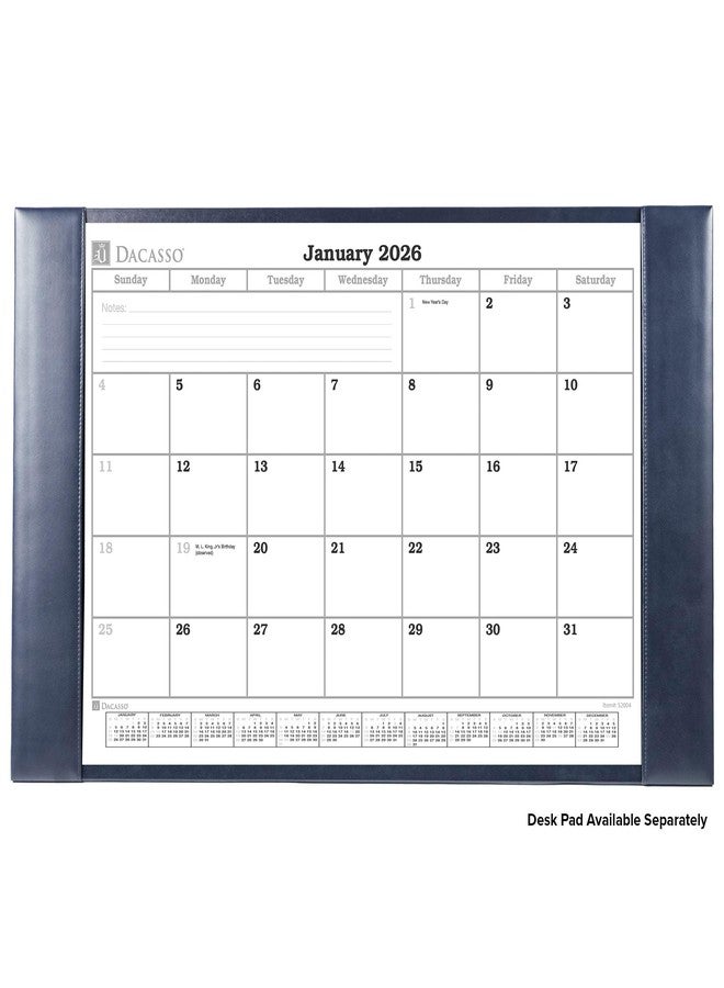 Dacasso 2026 Desk Pad Monthly Calendar Refill/Insert, 28.75" x 16.75", Dacasso (S2004 / S2004-O) - Image 4