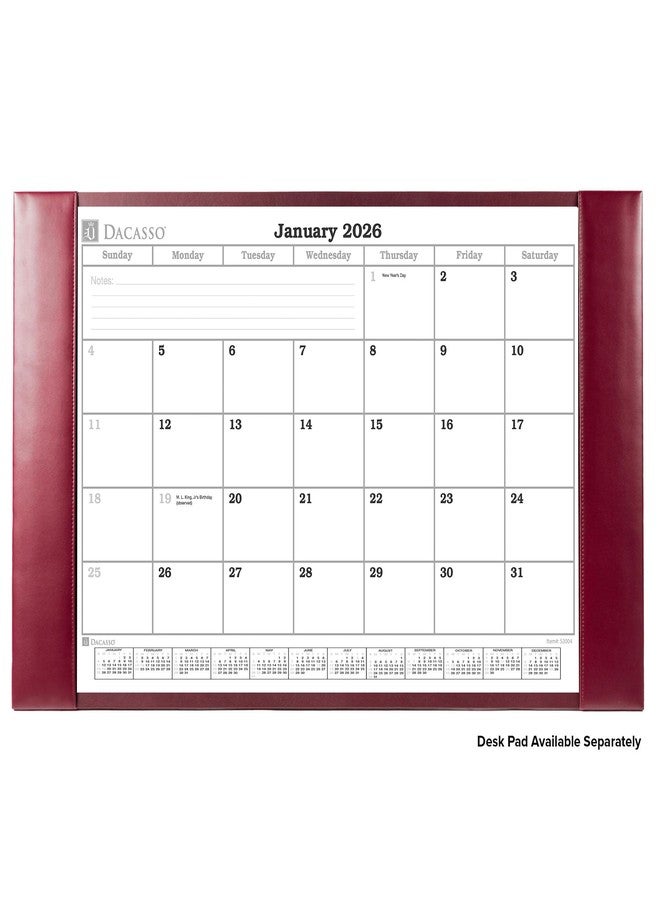 Dacasso 2026 Desk Pad Monthly Calendar Refill/Insert, 28.75" x 16.75", Dacasso (S2004 / S2004-O) - Image 5