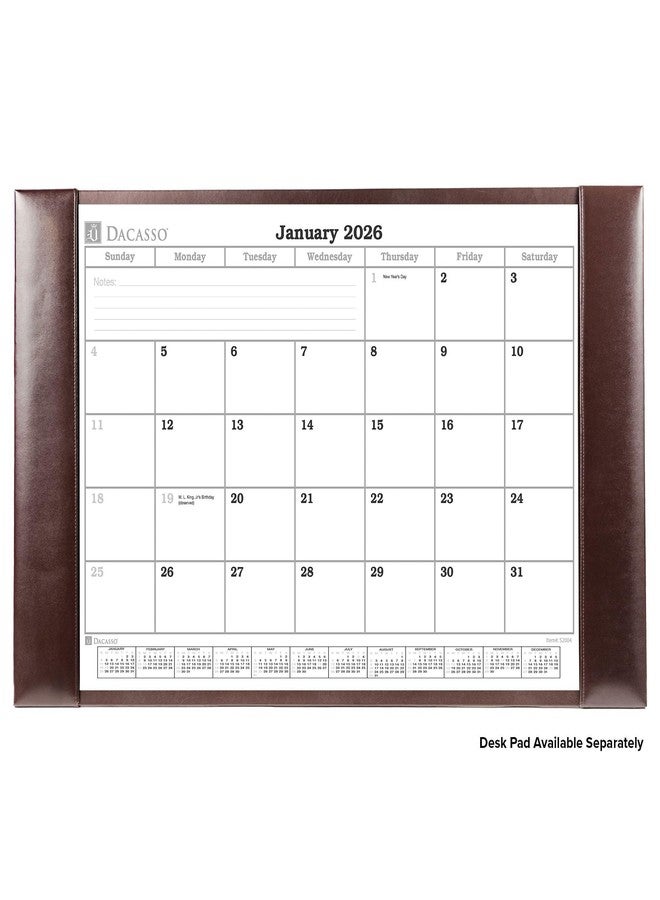 Dacasso 2026 Desk Pad Monthly Calendar Refill/Insert, 28.75" x 16.75", Dacasso (S2004 / S2004-O) - Image 3