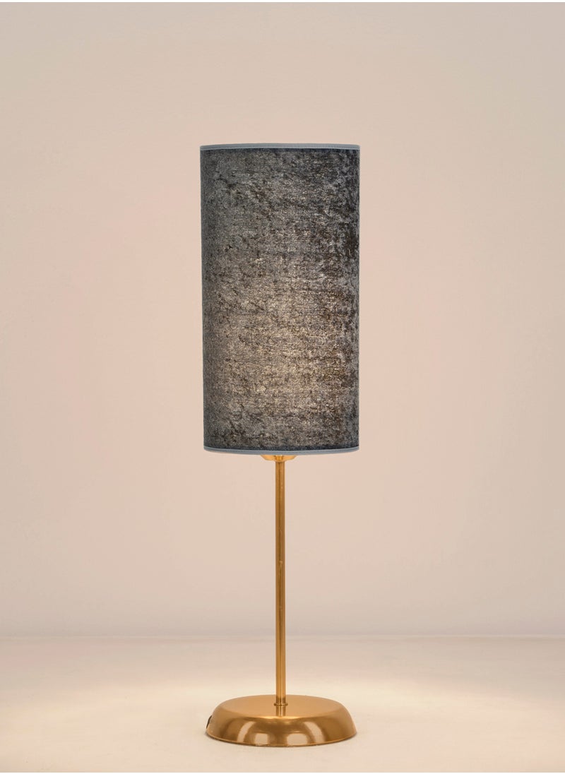 Cluc Petit Tavolo Gold Table Lamp - Grey (Velvet)  - Image 1