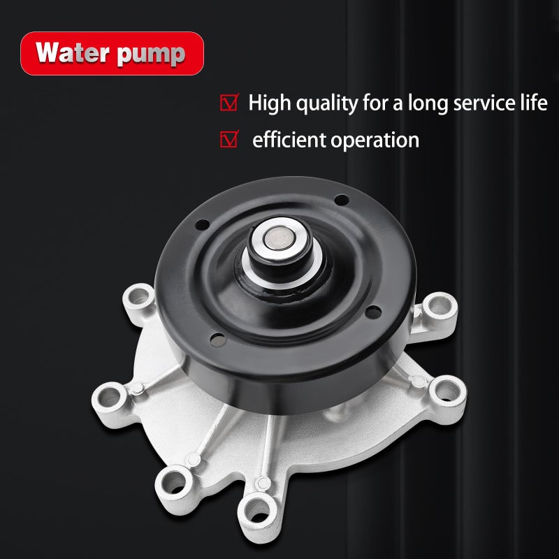 YBDDZH Water Pump Thermostat Kit Compatible with Aspen & Dodge Dakota Durango Nitro RAM 1500 Pickup & Commander Grand Cherokee Liberty & Raider RAM 1500 Dakota 3.7L 4.7L Engine OE AW7163 1204350 68045797AA - Image 3