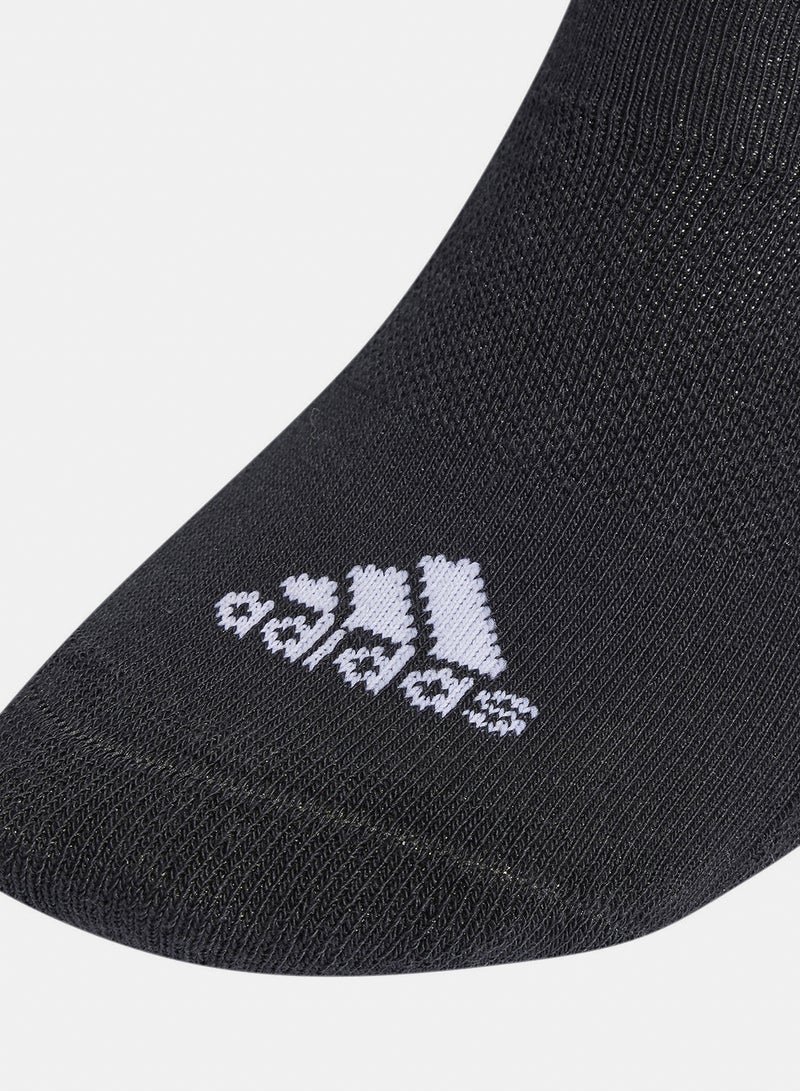 Adidas 3 Stripes Cushioned Sportswear Mid Cut Socks 3 Pair Pack - Image 2