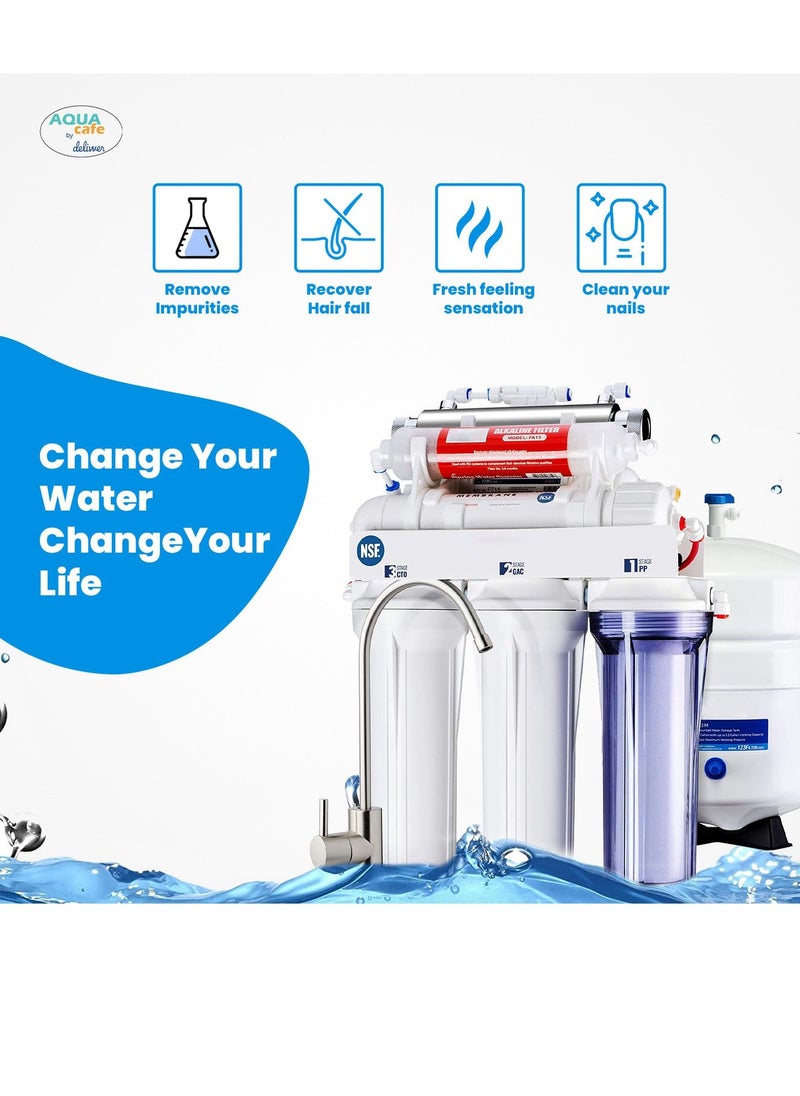 Generic AquaCafe GER50-7s Under Sink Water Filter, Reverse Osmosis UV Mineralization 50 GDP,  Reduces 99% of Chlorine  - Image 4