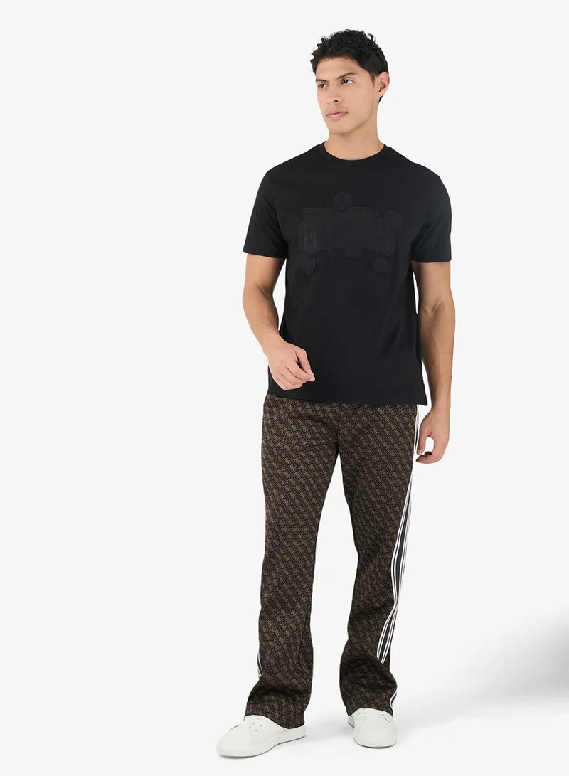 GUESS Short Sleeve Peony Stitch Tee