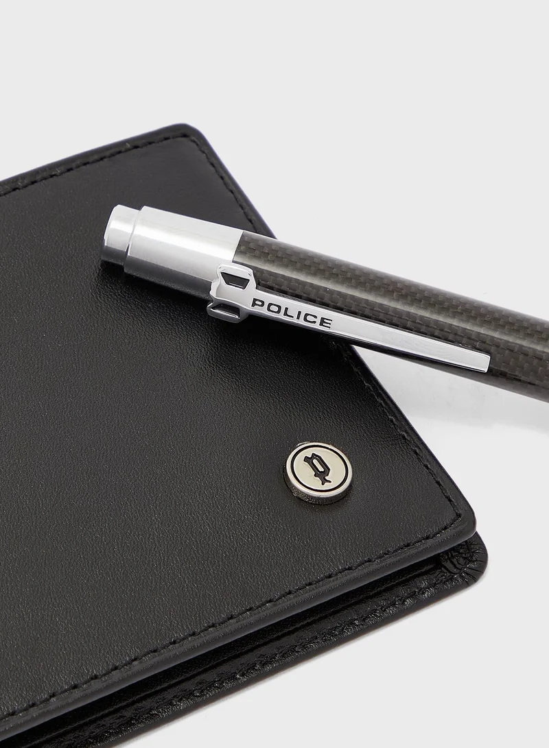 POLICE Wallet + Pen Gift Set