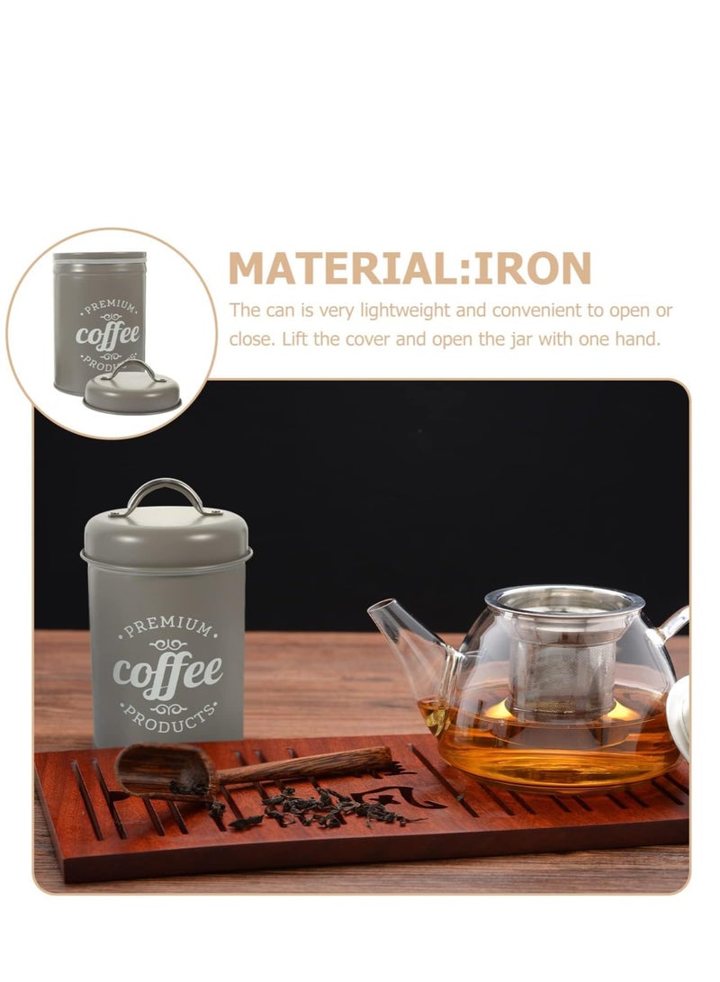 TRASSLE 3 Piece Food Jars Canisters Sets, Metal Vintage Airtight Coffee Container, Coffee Sugar Tea Canister Set with Lid,Rustic Farmhouse Decor for Kitchen - Image 2