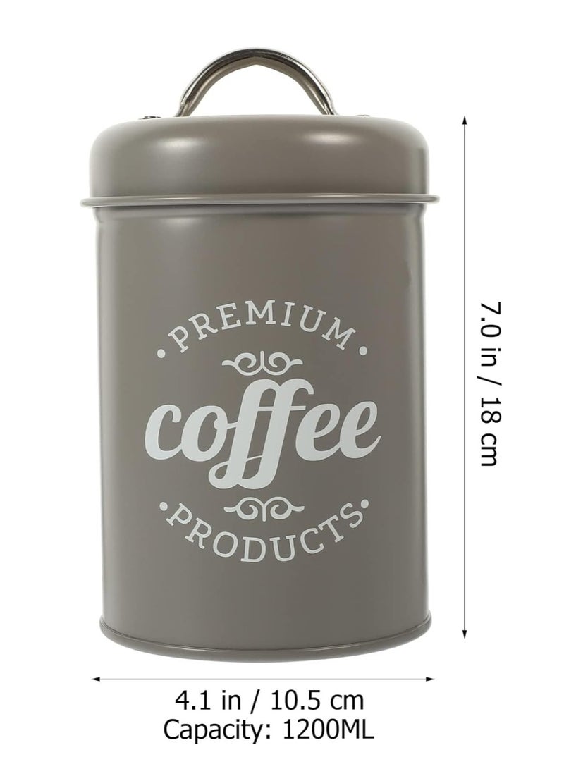 TRASSLE 3 Piece Food Jars Canisters Sets, Metal Vintage Airtight Coffee Container, Coffee Sugar Tea Canister Set with Lid,Rustic Farmhouse Decor for Kitchen - Image 3