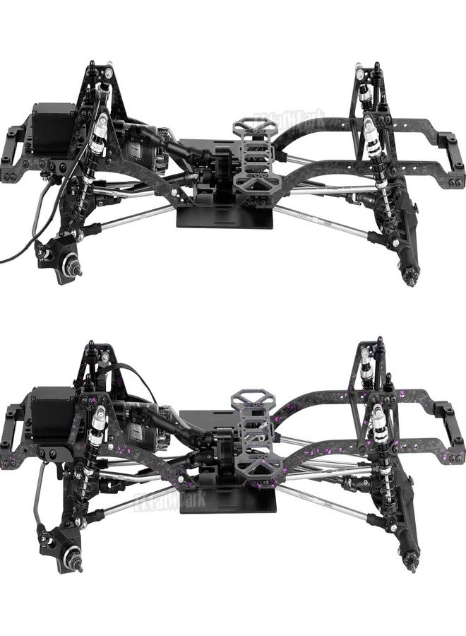 طقم ترقية هيكل سيارة التحكم عن بعد من ألياف الكربون من BRCatWPark، مناسب لسيارات SCX10 وSCX10 II وCapra 1.9 UTB بمقياس 1/10 وغيرها من سيارات التحكم عن بعد التي يتم بناؤها يدويًا، يتضمن طقم هيكل ناقل حركة أمامي، ودعامة تثبيت هيكل الكابينة، بألوان متعددة. - Image 5