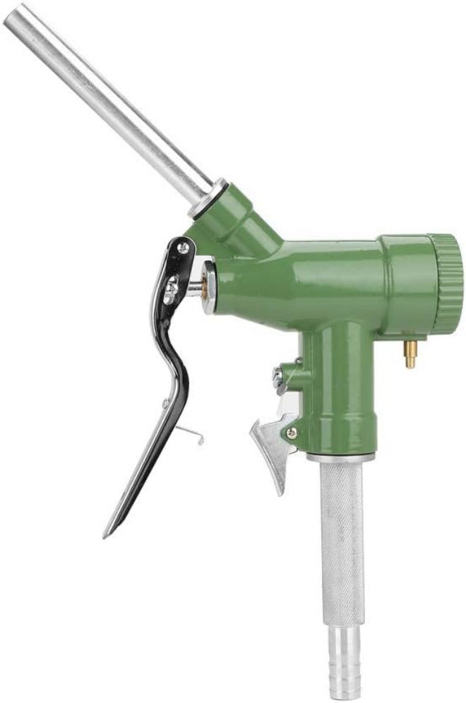 Fueling Nozzle for Gasoline Kerosene and Hydraulic Oil with Integrated Horizontal Spiral Vane Flow Meter - Portable Measuring Fuel Gun for Industrial Management - Image 3