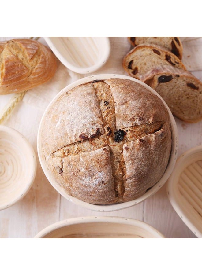 FORSUN 5 inch Bread Basket Set of 6, Banneton Bread Proofing Basket - Image 4