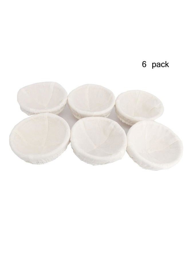 FORSUN 5 inch Bread Basket Set of 6, Banneton Bread Proofing Basket - Image 3
