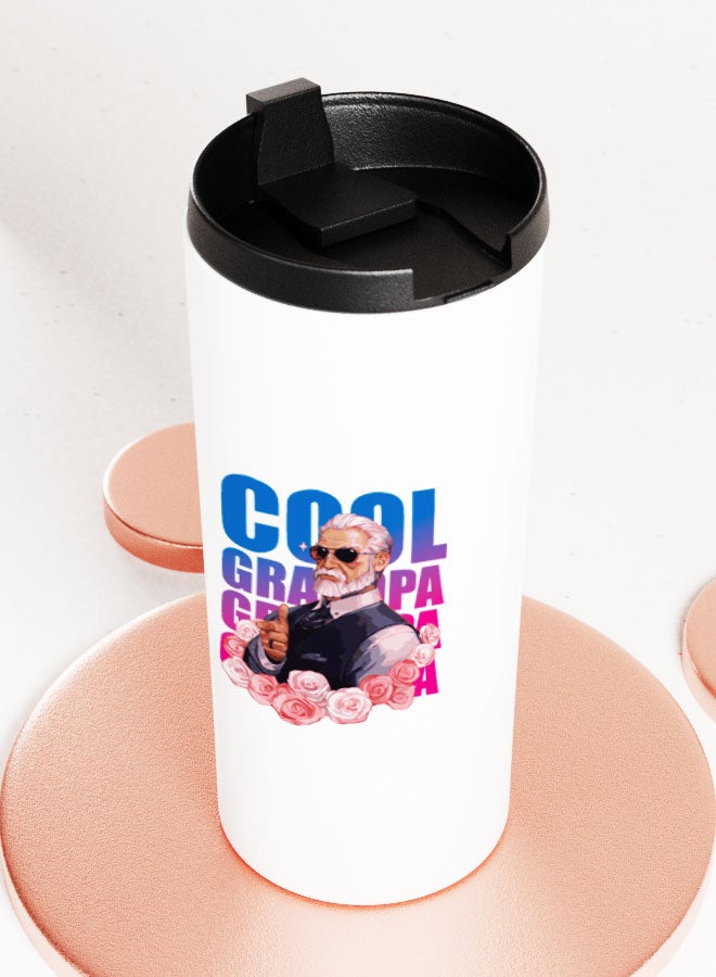 LIT White Tumbler Fashionable Grand pa Straight Tumbler Stylish grandpa gift Cool Grandpa gift - Image 3