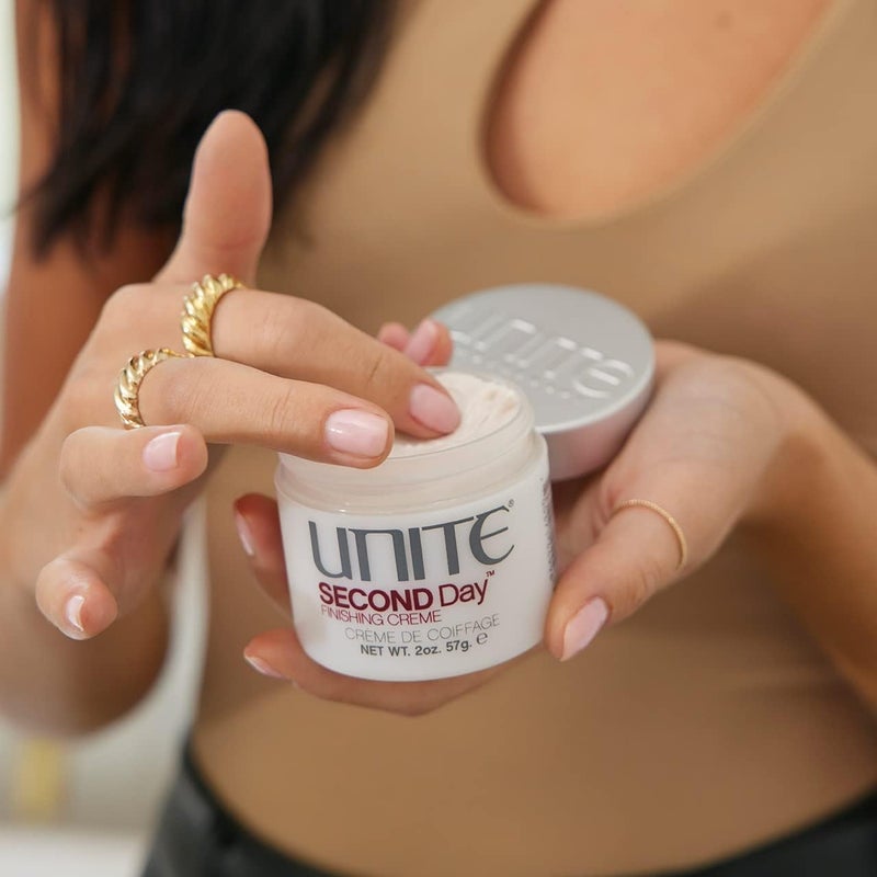 Unite SECOND DAY Finishing Cream - Weightless Hair Styling Cream for Instant Texture and Volume - Image 4