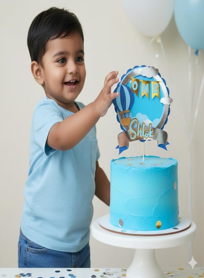 Sam Cute Land زينة كعكة منطاد الهواء الساخن المصنوعة يدويًا من سام كيوت لاند - Image 2