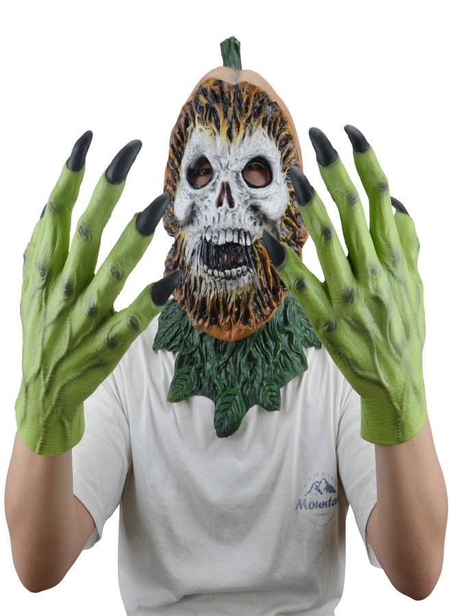 STYLER Halloween Monster Hand Gloves for Adults Zombie Gloves for Teens Dress Cosplay Halloween Easter Party (Green) - Image 3
