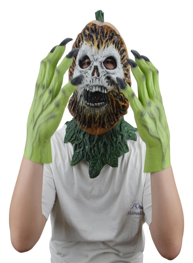 STYLER Halloween Monster Hand Gloves for Adults Zombie Gloves for Teens Dress Cosplay Halloween Easter Party (Green) - Image 4