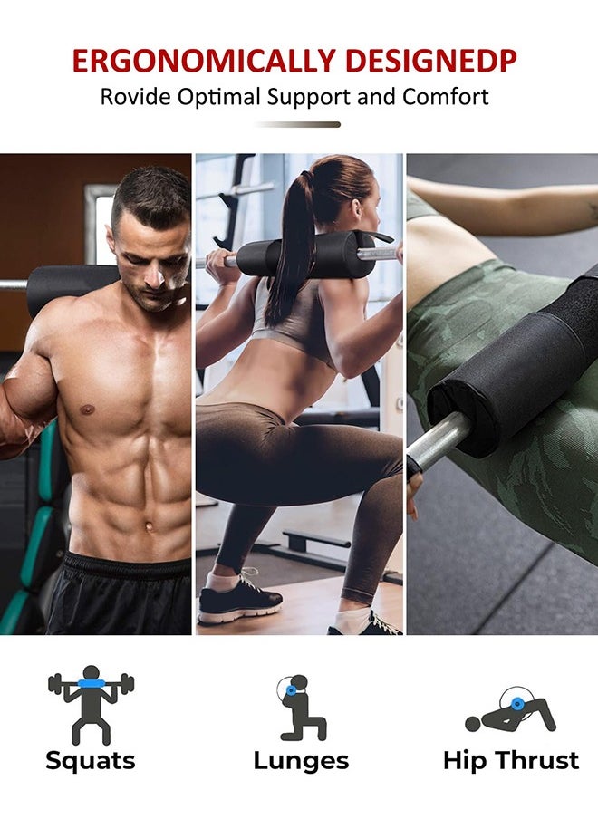 Generic - Barbell Squat Pad - Adjustable Neck & Shoulder Protective Pad With Oxford fabric Non-slip surface Foam Sponge Pad for Squats, Lunges, Hip Thrusts, Weight Lifting & More - Image 1