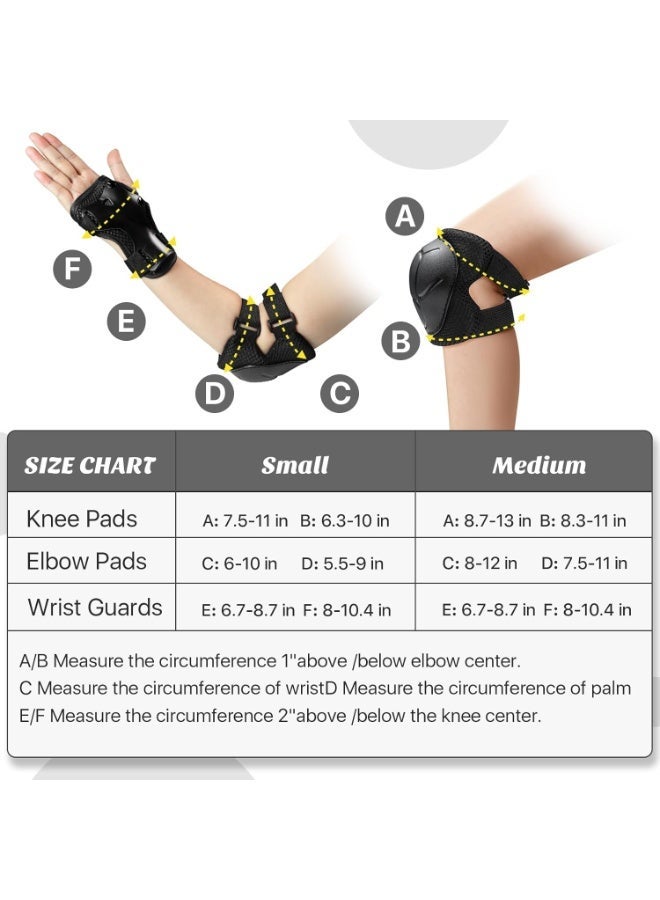 Knee Pads for Kids Kneepads and Elbow Pads Toddler Protective Gear Set Kids Elbow Pads and Knee Pads for Girls Boys with Wrist Guards 3 in 1 for Skating Cycling Bike Rollerblading Scooter - Image 4